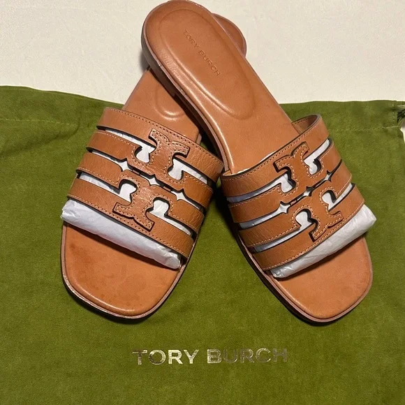 Tory Burch Tan Ines Cage Slide - Picture 5 of 6